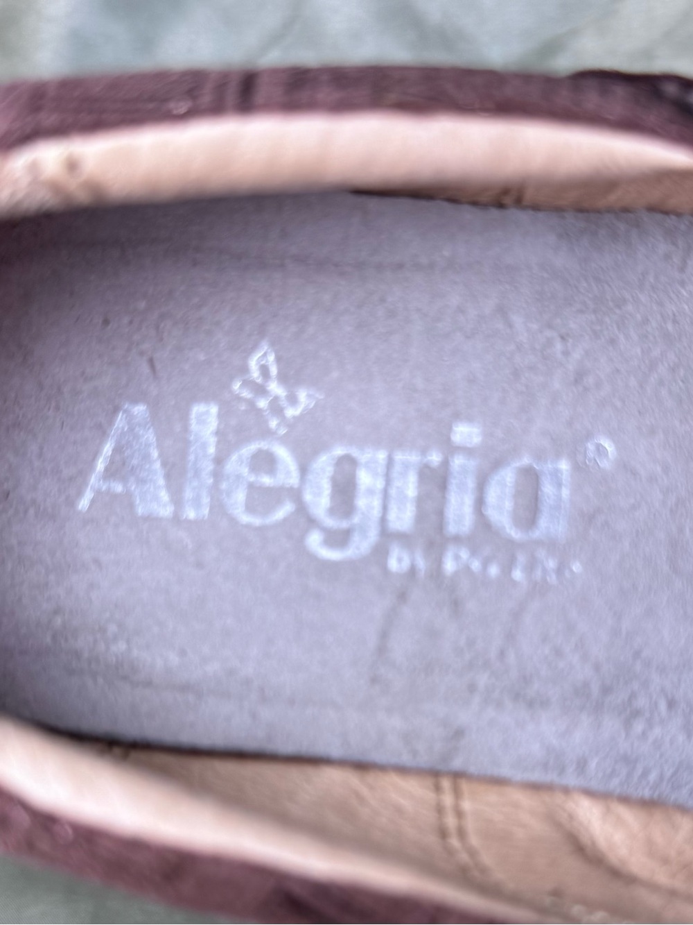 Alegria Burgundy Brown Metallic Comfort Lace-Up Mary Jane Heels size 37 Women’s - Picture 7 of 9
